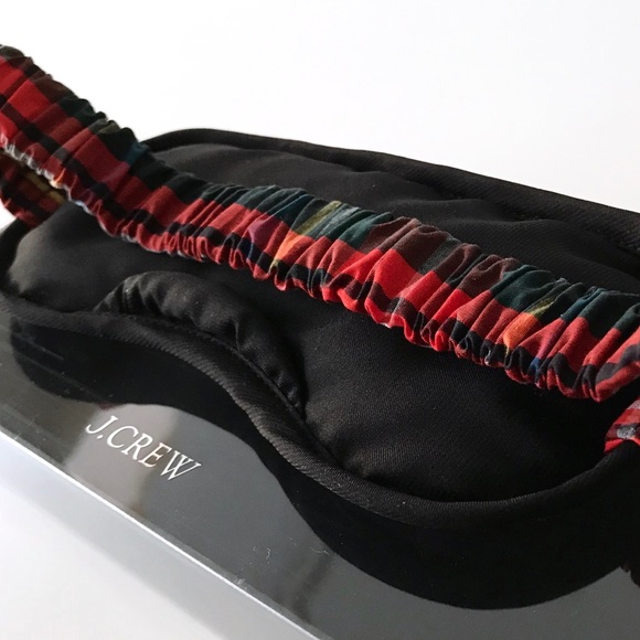 NWT J.Crew Stewart Tartan Sleep Mask - Picture 12 of 15